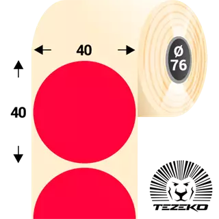 40 mm x 40 mm Papier Kotúčové etikety Fluo červená ( 2750 etikety/kotúč ) 40 mm x 40 mm Papier Kotúčové etikety Fluo červená ( 2750 etikety/kotúč ) P0400004000-066