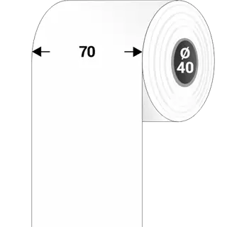 70 mm Textilné Kontinuálny spotrebný materiál Tezeko Biela ( 50 m )
