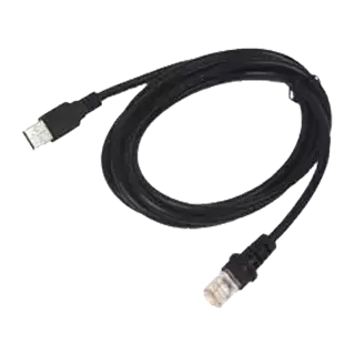 Datalogic Kábel, USB, Typ A, Voliteľný externý napájací zdroj, 4.5 m/15 ft
